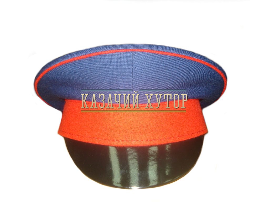 Фуражка синяя тулья, красный околыш (поставляется под заказ ...